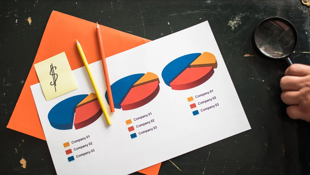 Grafik pie chart warna-warni perbandingan bisnis - artikel perbedaan maklon dan produksi sendiri Yasma Natura